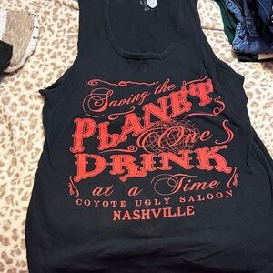 Gildan Black Tee with White Graphic